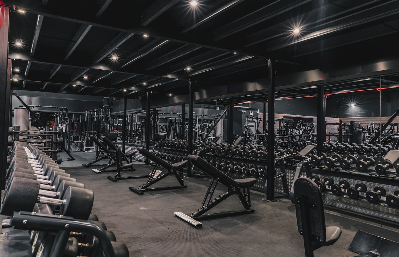 Inside the gym